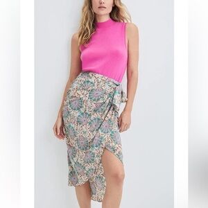 NEW Veronica Beard Allaire  Floral Silk wrap skirt 🌸 Size 10